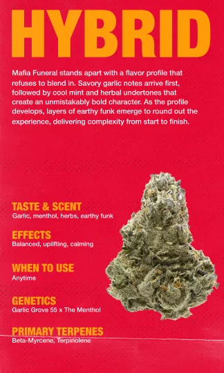 Mafia Funeral 3x5 Trading Card Back
