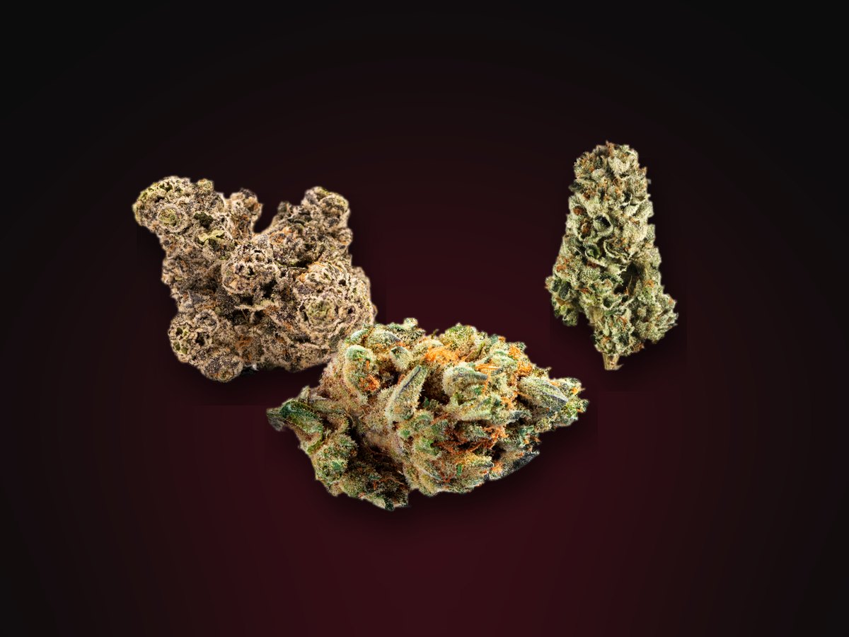 LA Pop Rocks, Cherry Pie and Gummiez cannabis buds, Fade Co. sweet strains